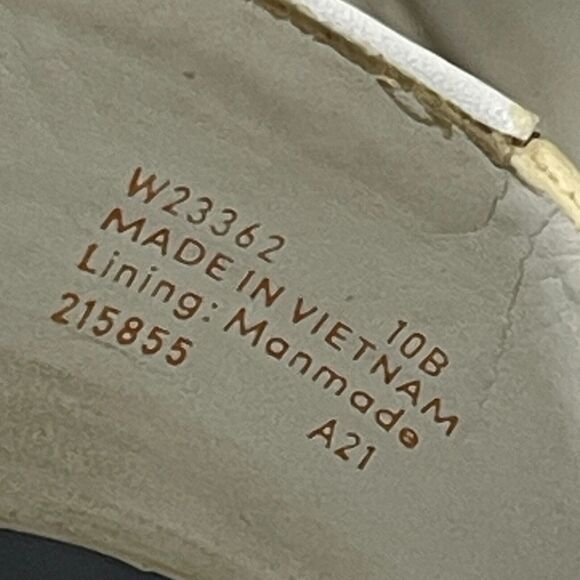 Cole Haan White Leather Criss Cross Platform Slide Sandals Casual Women 10 B - Picture 9 of 11